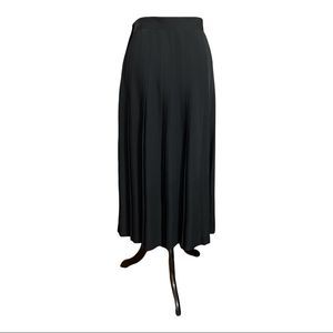 Dividends Long Black Skirt With Flat Pleats Every 1.5”